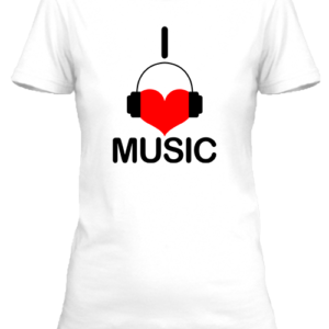 I love music zene – Női póló