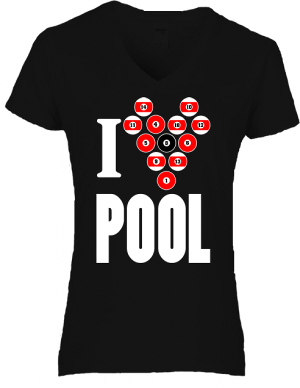 I love pool női fekete