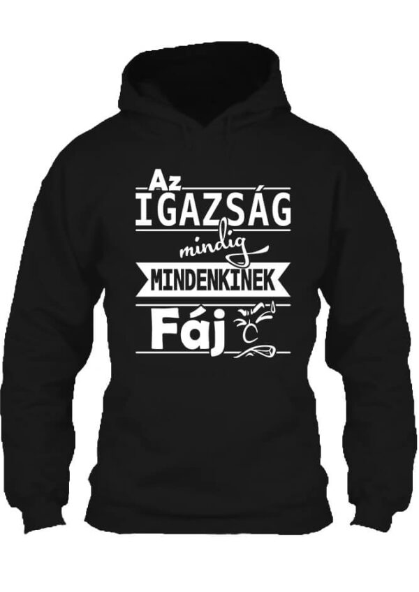 Pulóver Az igazság fáj fekete