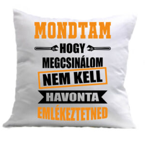 Mondtam hogy megcsinálom – Párna