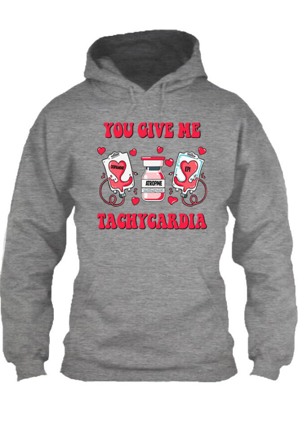 You give me tachycardia - Unisex kapucnis pulóver