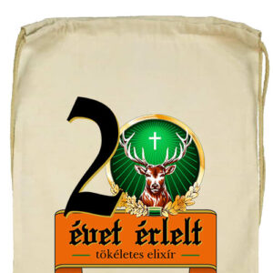 Jager 20 évet érlelt elixír- Basic tornazsák – Natúr