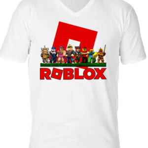 Roblox – Férfi V nyakú póló