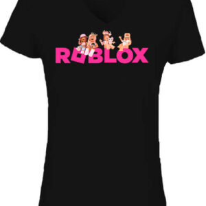 Roblox girls – Női V nyakú póló