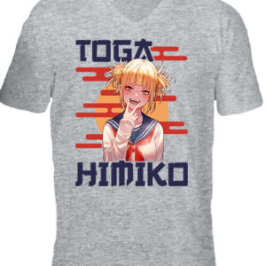 Himiko Toga – Férfi V nyakú póló