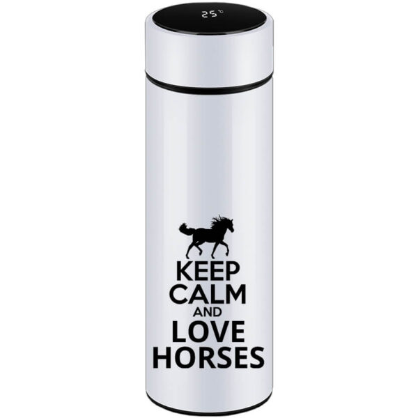 Keep calm and love horses lovas - Okos kulacs