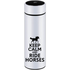 Keep calm and ride horses lovas – Okos kulacs