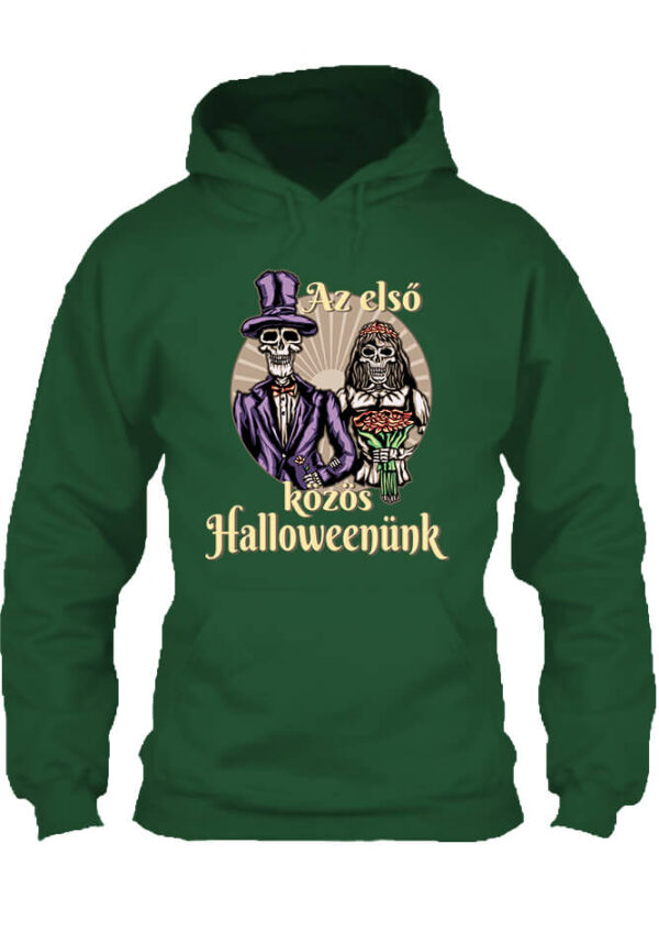 Az első közös Halloweenünk - Unisex kapucnis pulóver