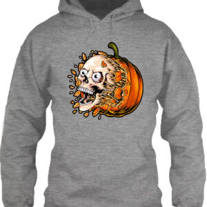 Halloween tök koponya – Unisex kapucnis pulóver