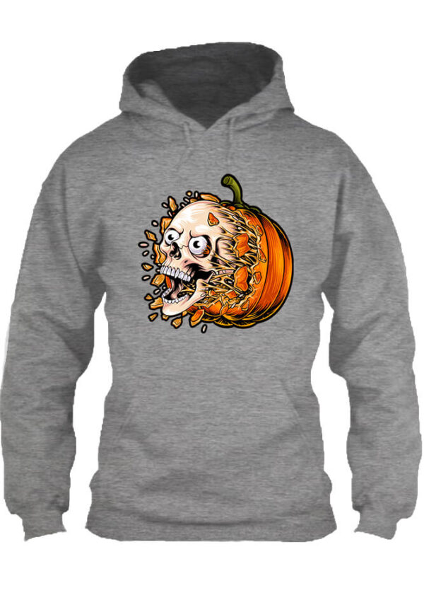 Halloween tök koponya - Unisex kapucnis pulóver