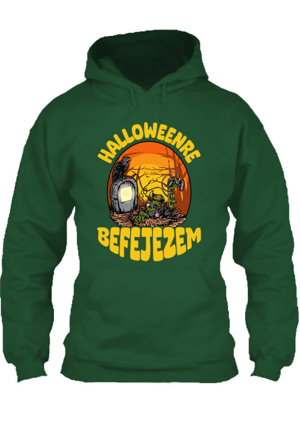 Halloweenre befejezem Gamer - Unisex kapucnis pulóver