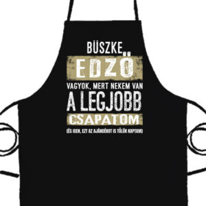 Büszke edző- Prémium kötény