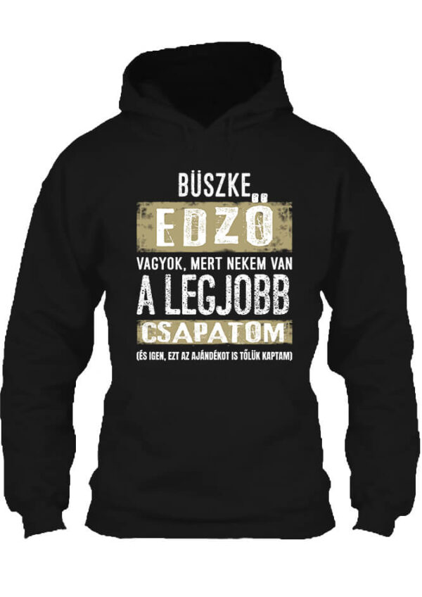 Büszke edző - Unisex kapucnis pulóver