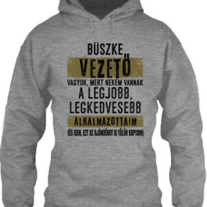 Büszke vezető – Unisex kapucnis pulóver