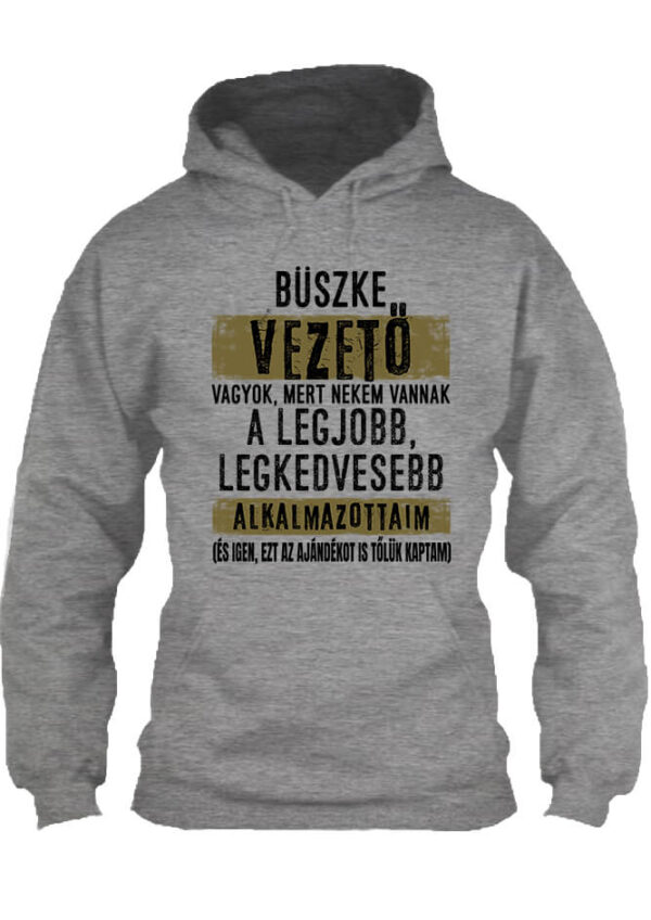 Büszke vezető - Unisex kapucnis pulóver