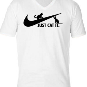 Just cat it Nike cica – Férfi V nyakú póló