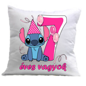 Stitch 7 éves születésnap  – Párna