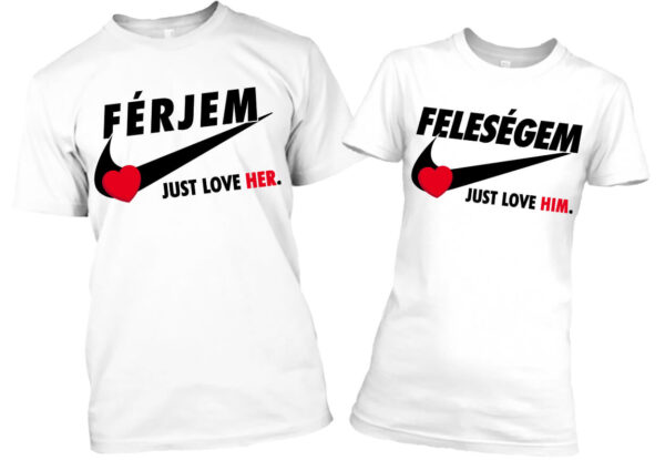 Férjem feleségem Nike szerelem - Páros póló