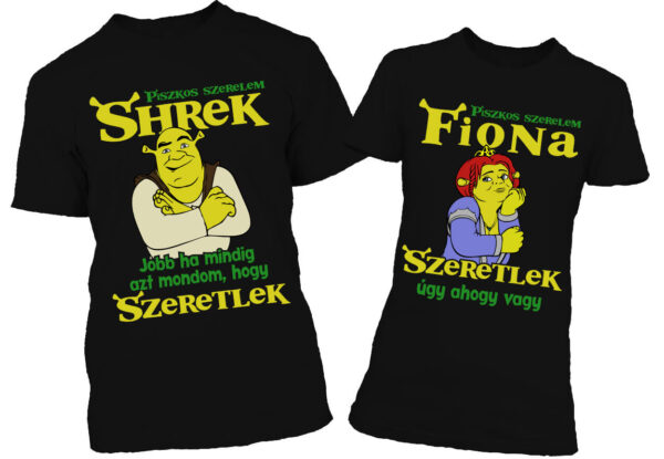 Shrek Fiona szerelem - Páros póló