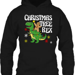 Christmass Treerex – Unisex kapucnis pulóver