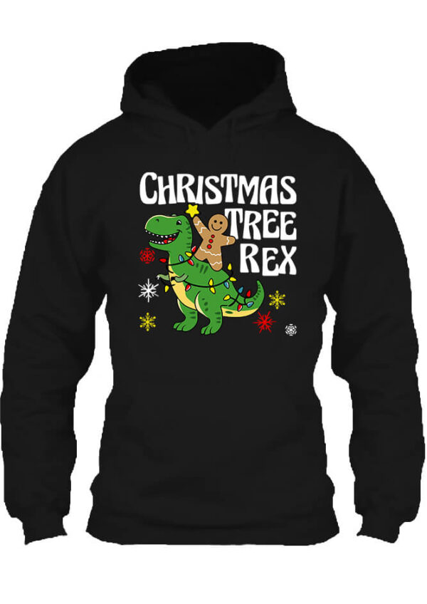 Christmass Treerex - Unisex kapucnis pulóver