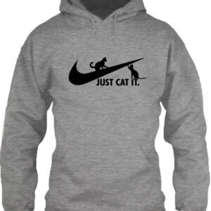 Just cat it Nike cica – Unisex kapucnis pulóver